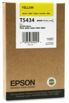 К-ж (C13T543400) EPSON для Stylus Pro 7600/9600/4000/4400 (yellow)