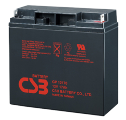 Аккумулятор CSB GP-12170 /Yuasa NP18-12B  (12V,17Ah) для UPS