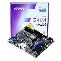 Материнская плата Socket-775 MSI G41M-E43 (Intel G41/ICH7) mATX Retail Материнская плата Socket-775 MSI G41M-E43 (Intel G41/ICH7) mATX Retail