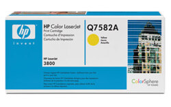 Картридж HP Q7582A YELLOW для hp COLOR LJ 3800 серии