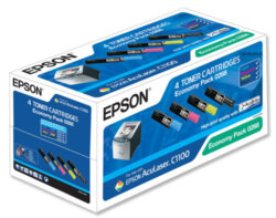 Комплект картриджей (S050268) Epson для AcuLaser C1100/CX11N/CX11NF (black + 3 color)