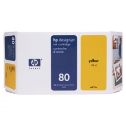 Картридж HP C4848A (№80) YELLOW Ink для HP DesignJet 1050, 1055