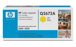 Картридж HP Q2672A YELLOW  для hp  LJ 3500 серии